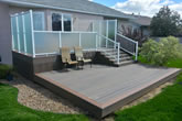Two tiered composite deck.