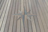 Compass design on composite deck