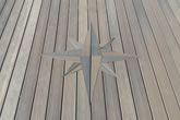 Compass design on composite deck