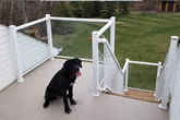 Powder coated aluminium rails