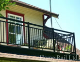 Powder coated aluminium rails