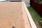 Example of waterproof vinyl deck prep