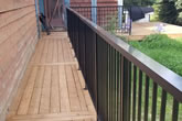 Sample of cedar wood deck work