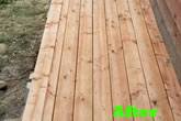 Sample of cedar wood deck work